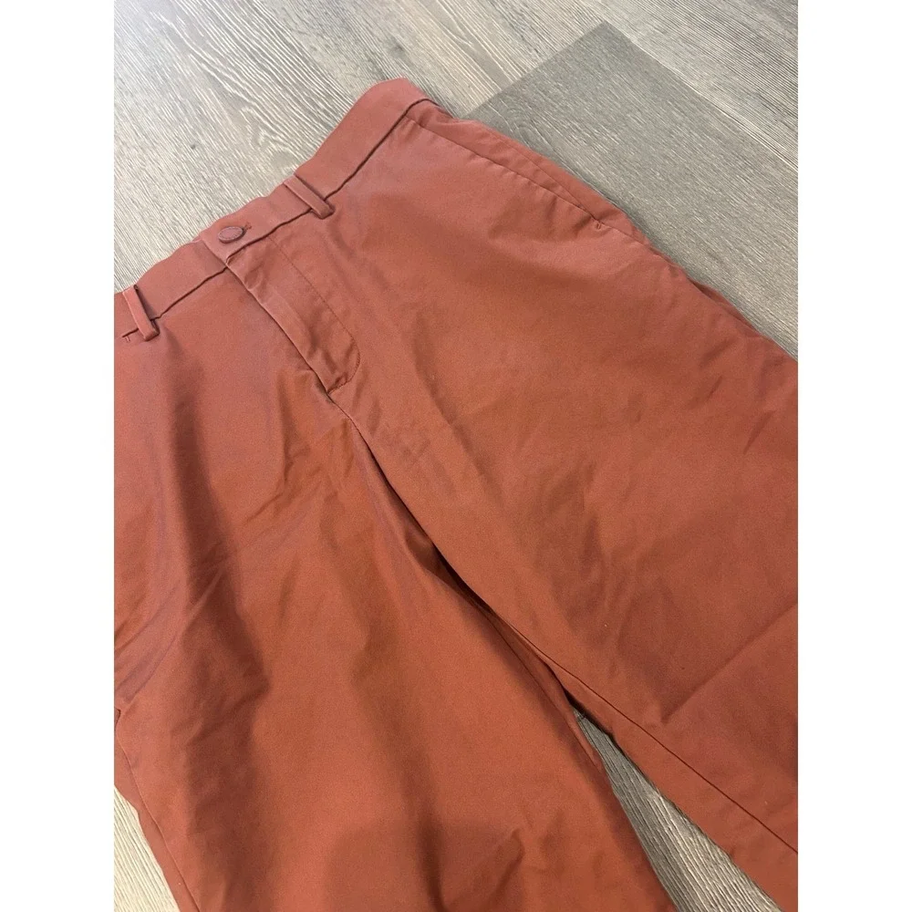 Banana Republic Mens Slim Fit Chino Pants Rust‎ Orange Burnt Sienna 31x30